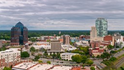 A view of Durham, North Carolina.