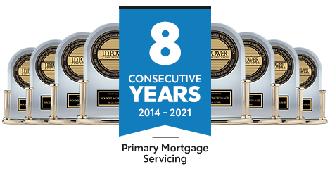 J.D. Power - 8 Consecutive Years - Primary Mortgage Servicing