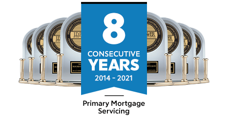 J.D. Power - 8 Consecutive Years - Primary Mortgage Servicing