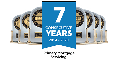 J.D. Power - 6 Consecutive Years - Primary Mortgage Servicing