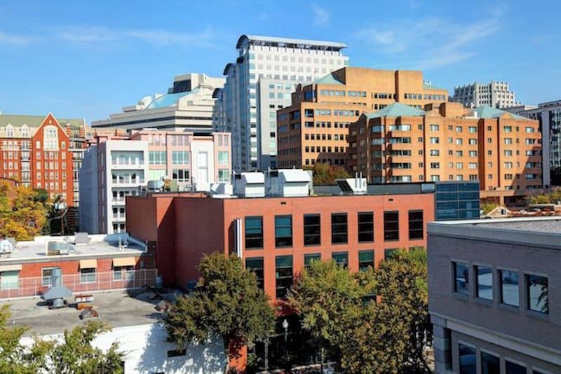 Downtown Bethesda Maryland.