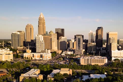 Charlotte, North Carolina cityscape.