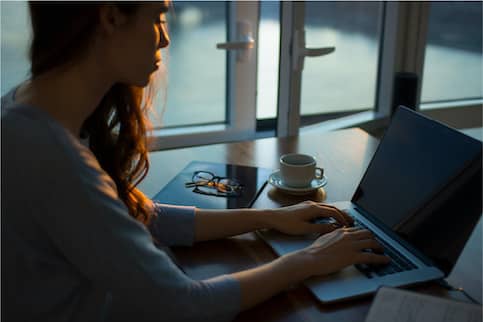 Woman Working From Home 