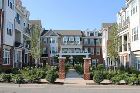 Complex of townhouses.