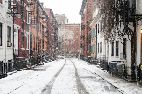 Greenwich Village street.