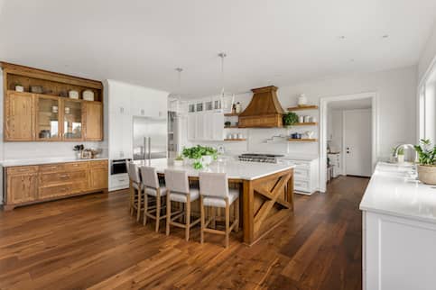 Farmhouse Style Model Home Kitchen