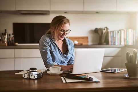 Woman Working From Home