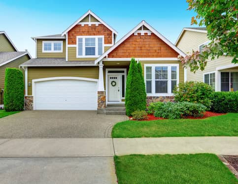 house with wooden shingles