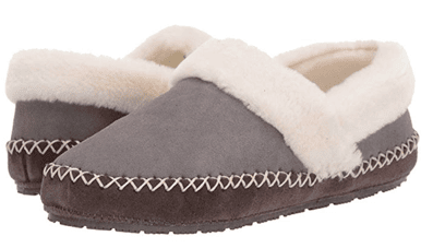 Tan house slippers.